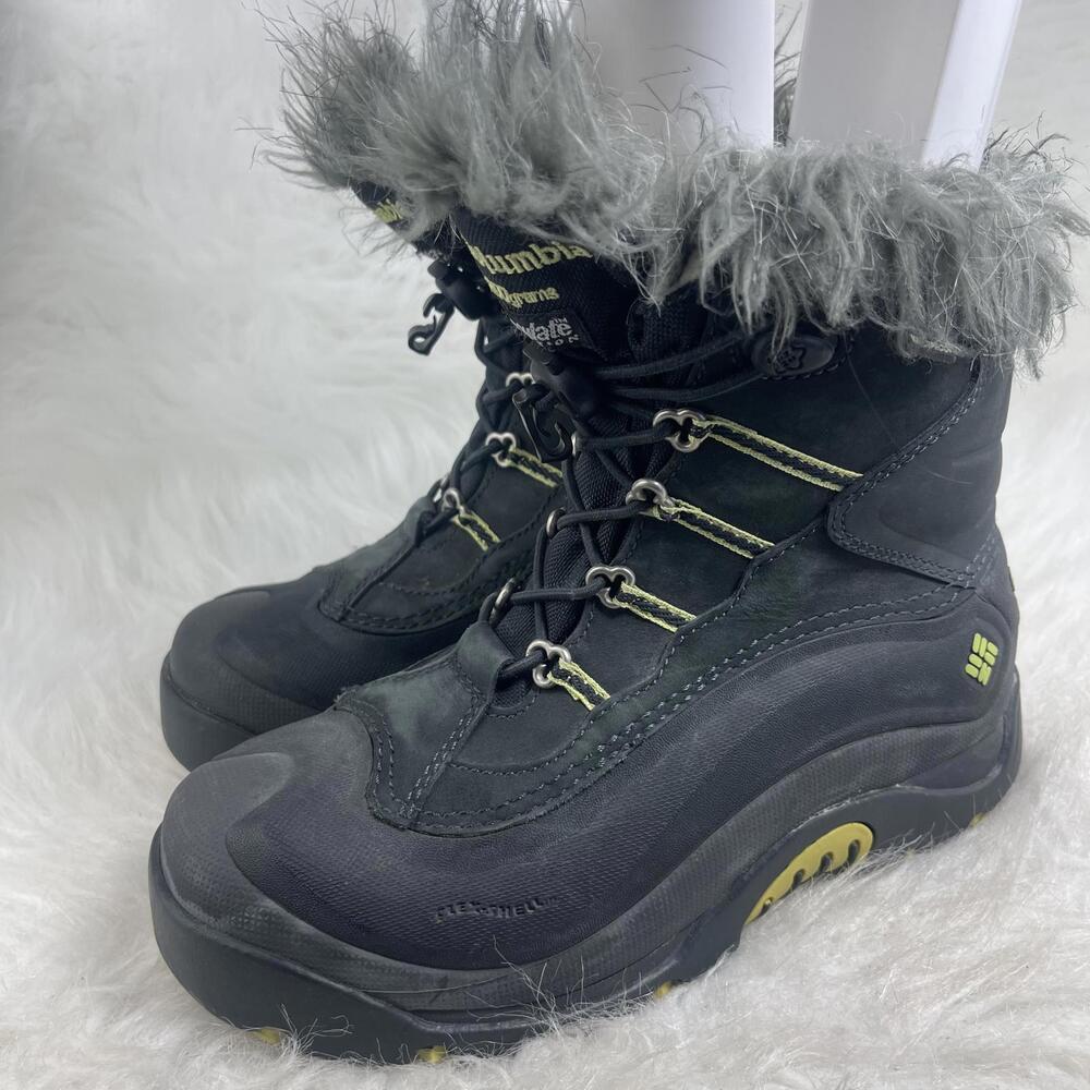 Columbia Bugalicious Waterproof Insulated Winter Boots black size 6